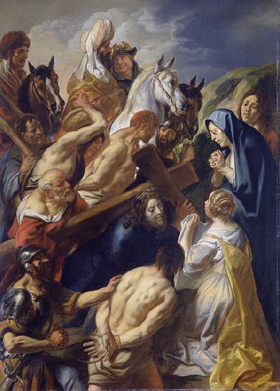 Jacob Jordaens The Bearing of the Cross oil painting image
